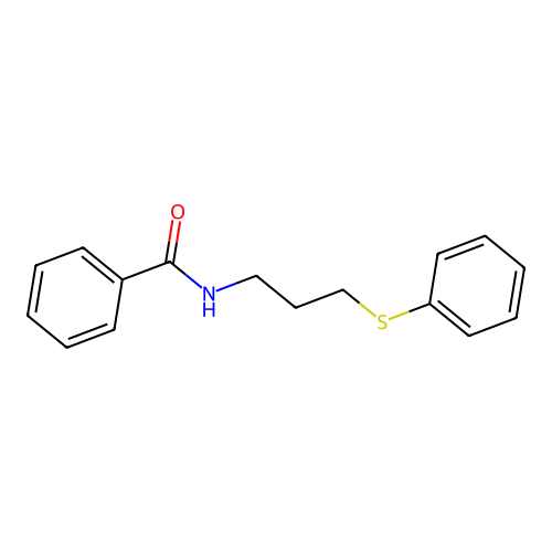 N-(3-(Phenylthio)propyl)benzamide structure