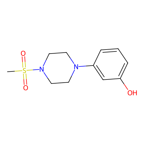3-(4-(Methylsulfonyl)piperazin-1-yl)phenol structure