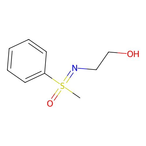 2-[(Methyloxidophenyl-lambda4-sulfanylidene)amino]ethanol structure