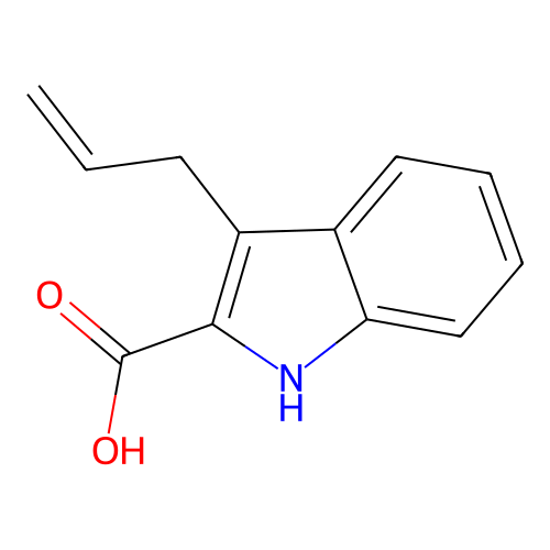 3-烯丙基-2-吲哚甲酸 structure