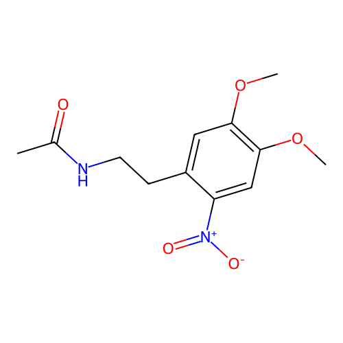 N-[2-(4,5-Dimethoxy-2-nitrophenyl)ethyl]acetamide structure