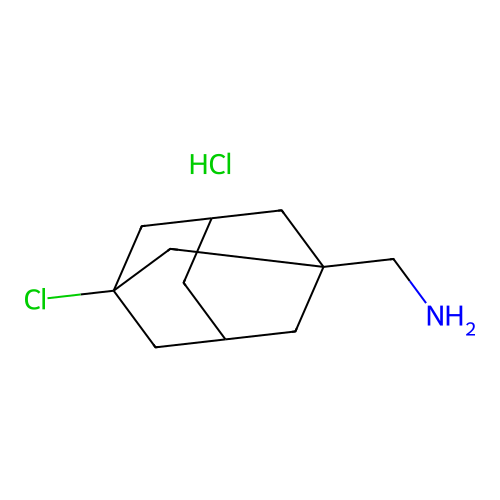 (3-Chloroadamantan-1-yl)methanamine hydrochloride structure