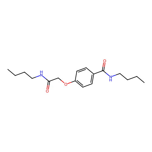 N-butyl-4-[2-(butylamino)-2-oxoethoxy]benzamide structure