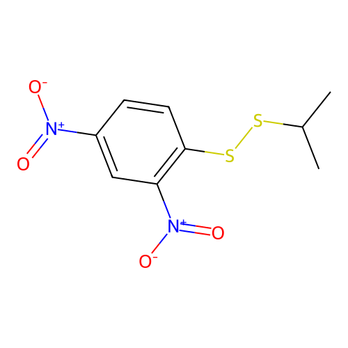 2,4-Dinitro-1-(propan-2-yldisulfanyl)benzene structure