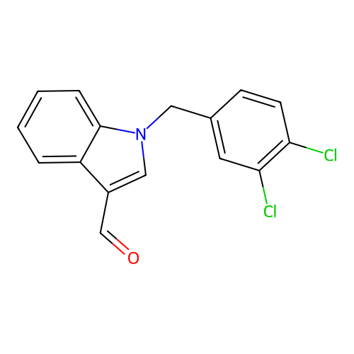 1-(3,4-dichlorobenzyl)-1H-indole-3-carbaldehyde structure