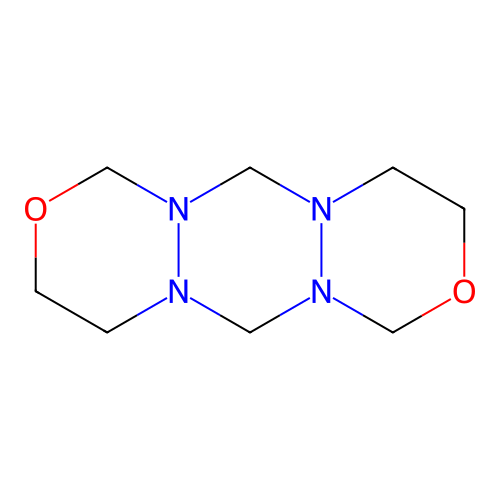 Tetrahydro-1H,5H,9H,10H-2,6-dioxa-4a,8a,9a,10a-tetraazaanthracene structure