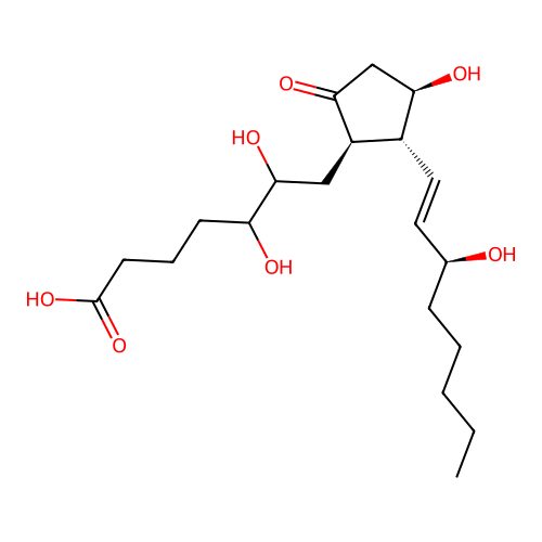 5,6-Dihydroxyprostaglandin E1 structure