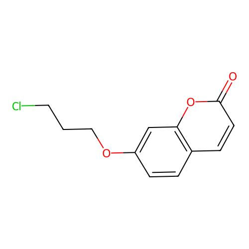 2H-1-Benzopyran-2-one, 7-(3-chloropropoxy)- structure