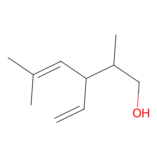 3-Ethenyl-2,5-dimethylhex-4-en-1-ol structure