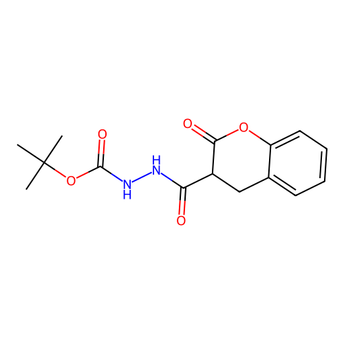 Tert-butyl 2-(2-oxochroman-3-carbonyl)hydrazinecarboxylate structure