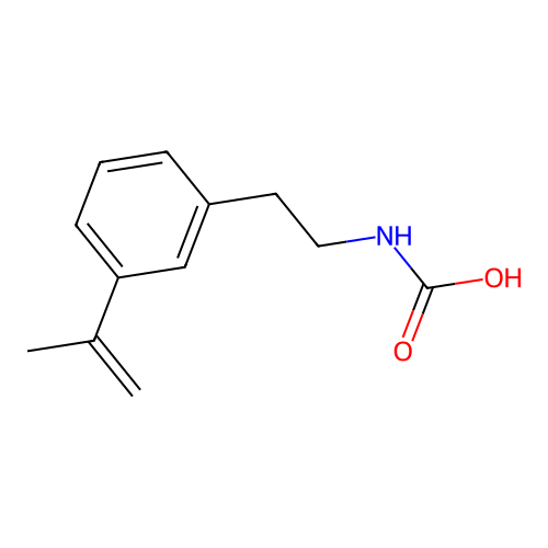 2-(3-Prop-1-en-2-ylphenyl)ethylcarbamic acid structure