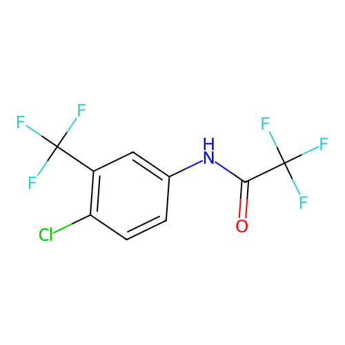 Acetanilide, 4'-chloro-2,2,2-trifluoro-3'-(trifluoromethyl)- structure