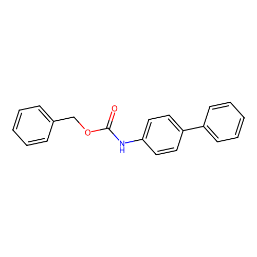 (phenylmethoxy)-N-(4-phenylphenyl)carboxamide structure