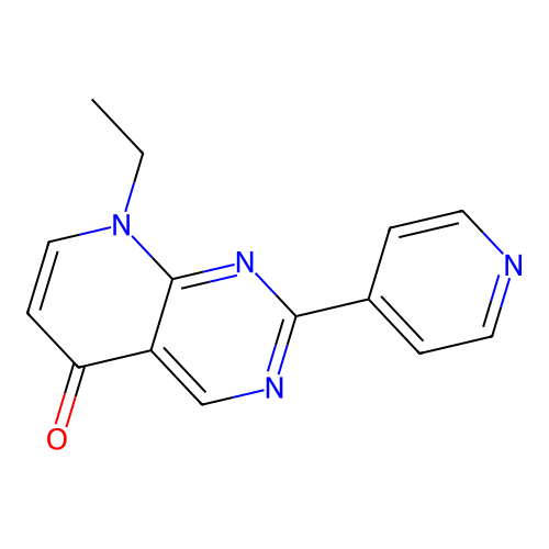 Pyrido[2,3-d]pyrimidin-5(8H)-one, 8-ethyl-2-(4-pyridinyl)- structure
