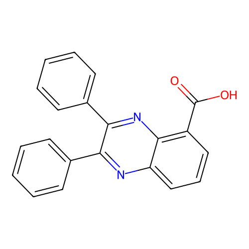 2,3-diphenylquinoxaline-5-carboxylic Acid structure