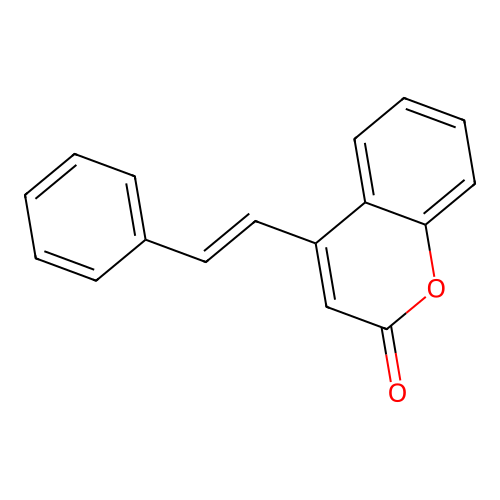 2H-1-Benzopyran-2-one, 4-(2-phenylethenyl)- structure