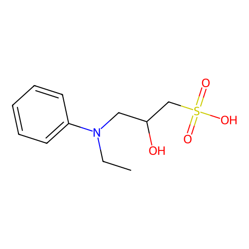1-Propanesulfonic acid, 3-(ethylphenylamino)-2-hydroxy- structure