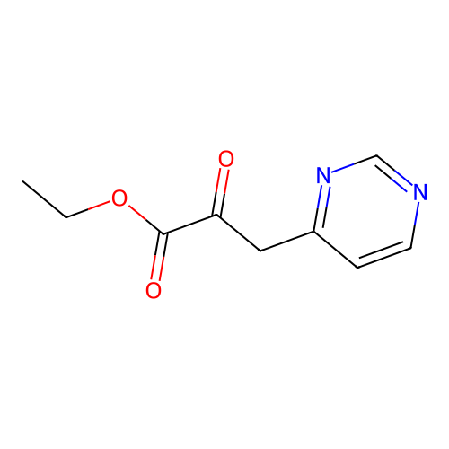 Ethyl 2-oxo-3-(pyrimidin-4-yl)propanoate structure