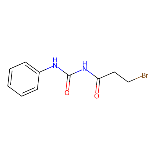 3-bromo-N-(phenylcarbamoyl)propanamide structure