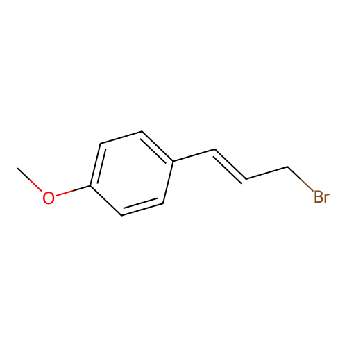 Para-methoxycinnamyl bromide structure