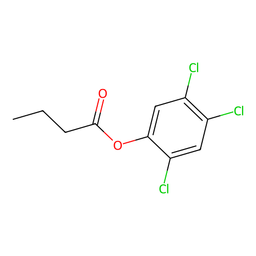2,4,5-Trichlorophenyl butyrate structure