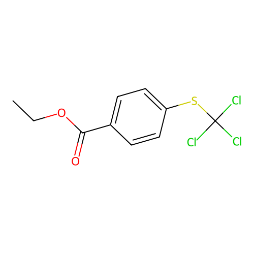 Ethyl 4-(trichloromethylsulfanyl)benzoate structure