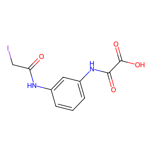 [3-(2-碘乙酰氨基)苯氨基](氧代)乙酸 structure
