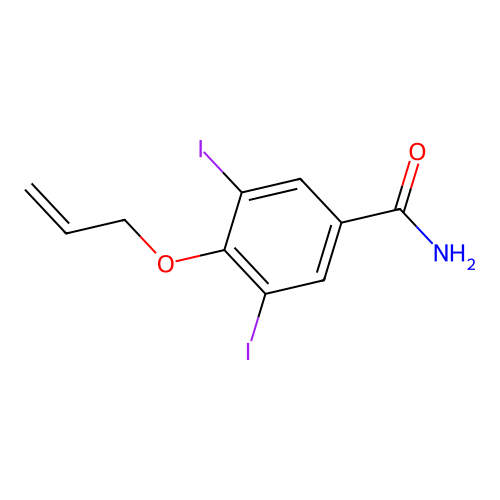 4-(Allyloxy)-3,5-diiodobenzamide structure
