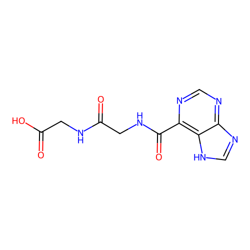 2-[[2-(7H-purine-6-carbonylamino)acetyl]amino]acetic Acid structure