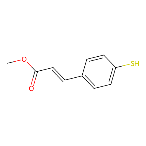 Methyl 3-(4-sulfanylphenyl)prop-2-enoate structure