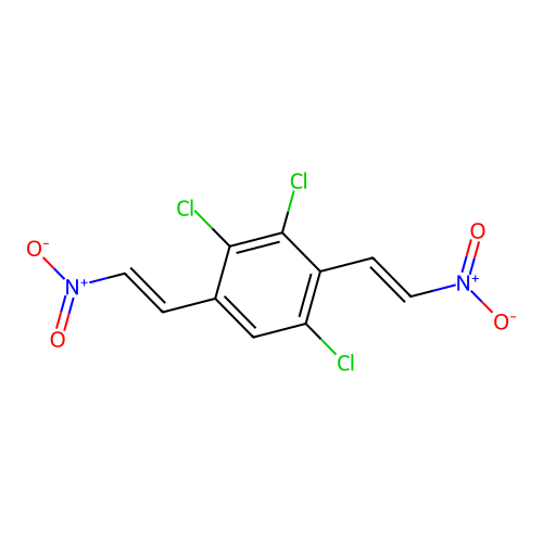 1,3,4-Trichloro-2,5-bis[(e)-2-nitroethenyl]benzene structure