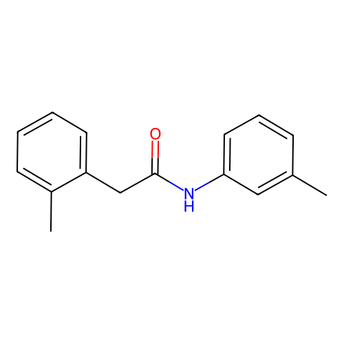 2-(2-methylphenyl)-N-(3-methylphenyl)acetamide structure