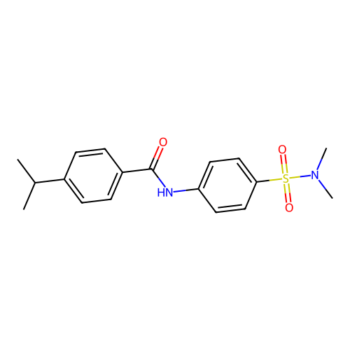 N-{4-[(dimethylamino)sulfonyl]phenyl}-4-isopropylbenzamide structure