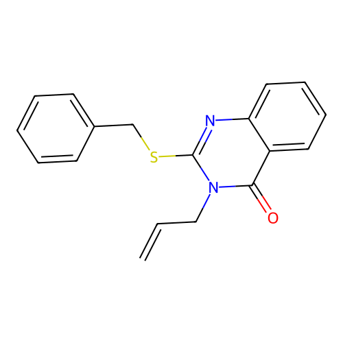 3-allyl-2-(benzylthio)quinazolin-4(3H)-one structure