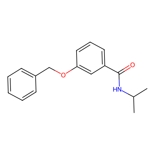 3-(benzyloxy)-N-isopropylbenzamide structure