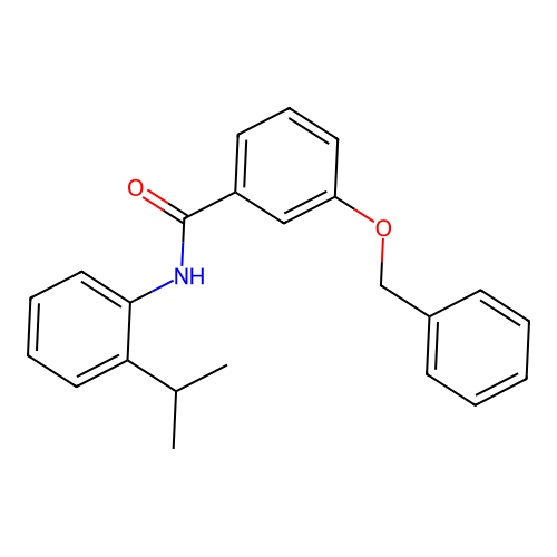 N-[2-(1-Methylethyl)phenyl]-3-(phenylmethoxy)benzamide structure