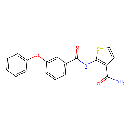 2-(3-Phenoxybenzamido)thiophene-3-carboxamide structure