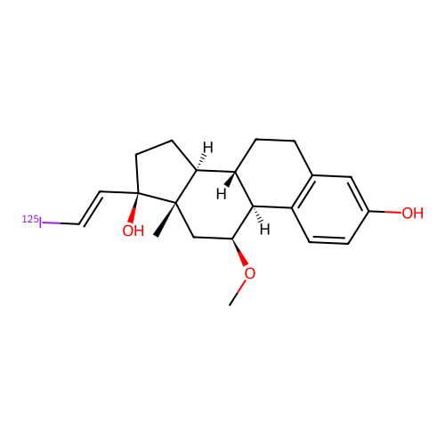 11-Methoxy-17-iodovinylestradiol structure