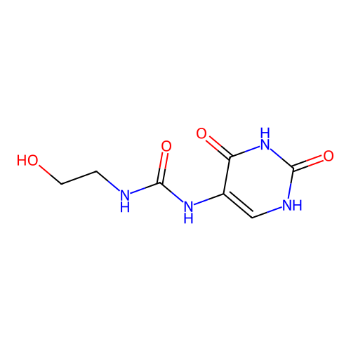 1-(2,4-Dioxo-1,2,3,4-tetrahydropyrimidin-5-yl)-3-(2-hydroxyethyl)urea structure