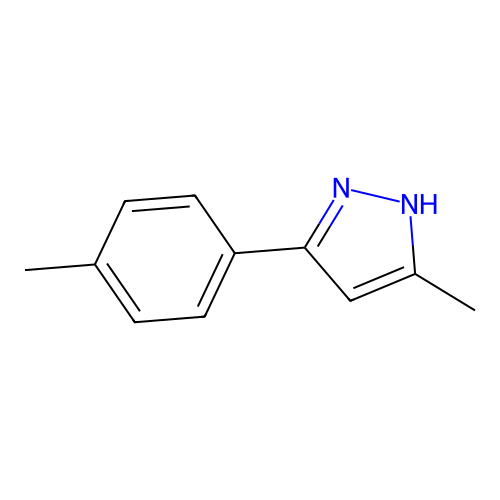 5-Methyl-3-(4-methylphenyl)-1H-pyrazole structure
