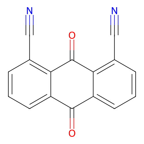 1,8-Anthracenedinitrile, 9,10-dihydro-9,10-dioxo- structure