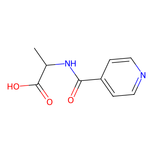 N-Isonicotinoylalanine structure
