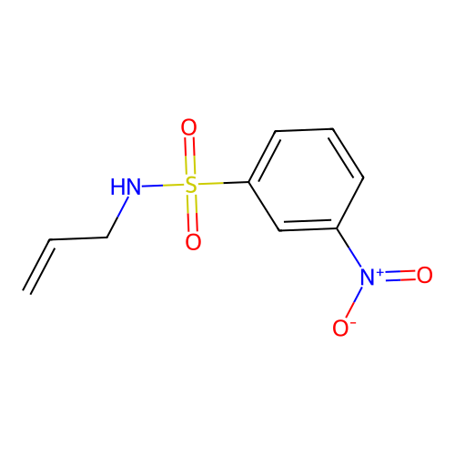 N-allyl-3-nitrobenzenesulfonamide structure