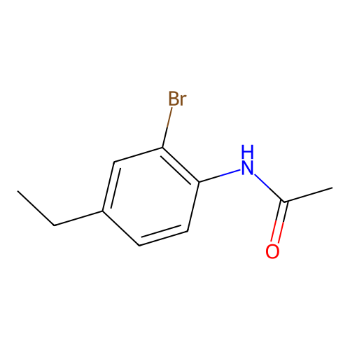 N-(2-bromo-4-ethylphenyl)acetamide structure
