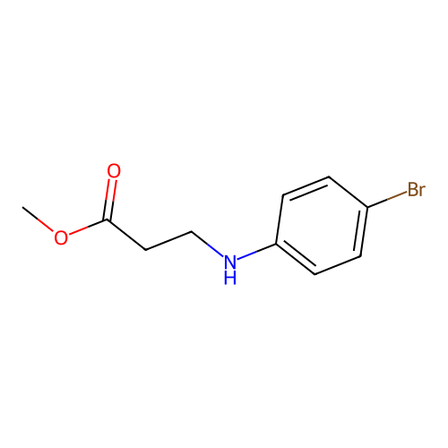 Methyl 3-[(4-bromophenyl)amino]propanoate structure