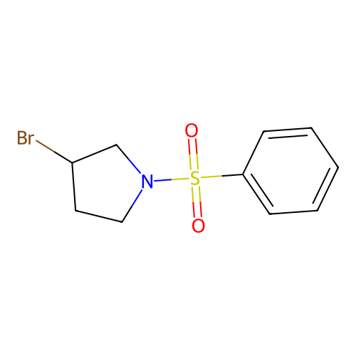 3-Bromo-1-(phenylsulfonyl)pyrrolidine structure