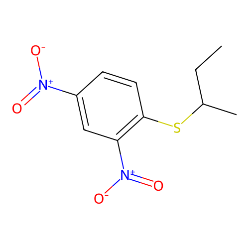 1-Butan-2-ylsulfanyl-2,4-dinitrobenzene structure