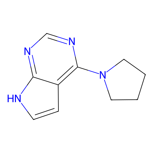 6-Pyrrolidino-7-deazapurine structure
