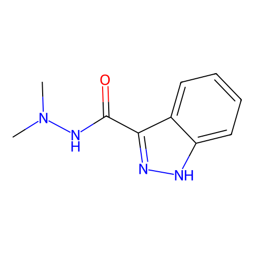 N',N'-dimethyl-1H-indazole-3-carbohydrazide structure