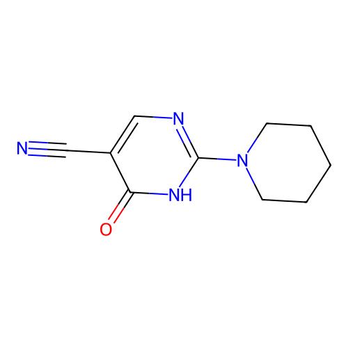 6-Oxo-2-(piperidin-1-yl)-1,6-dihydropyrimidine-5-carbonitrile structure